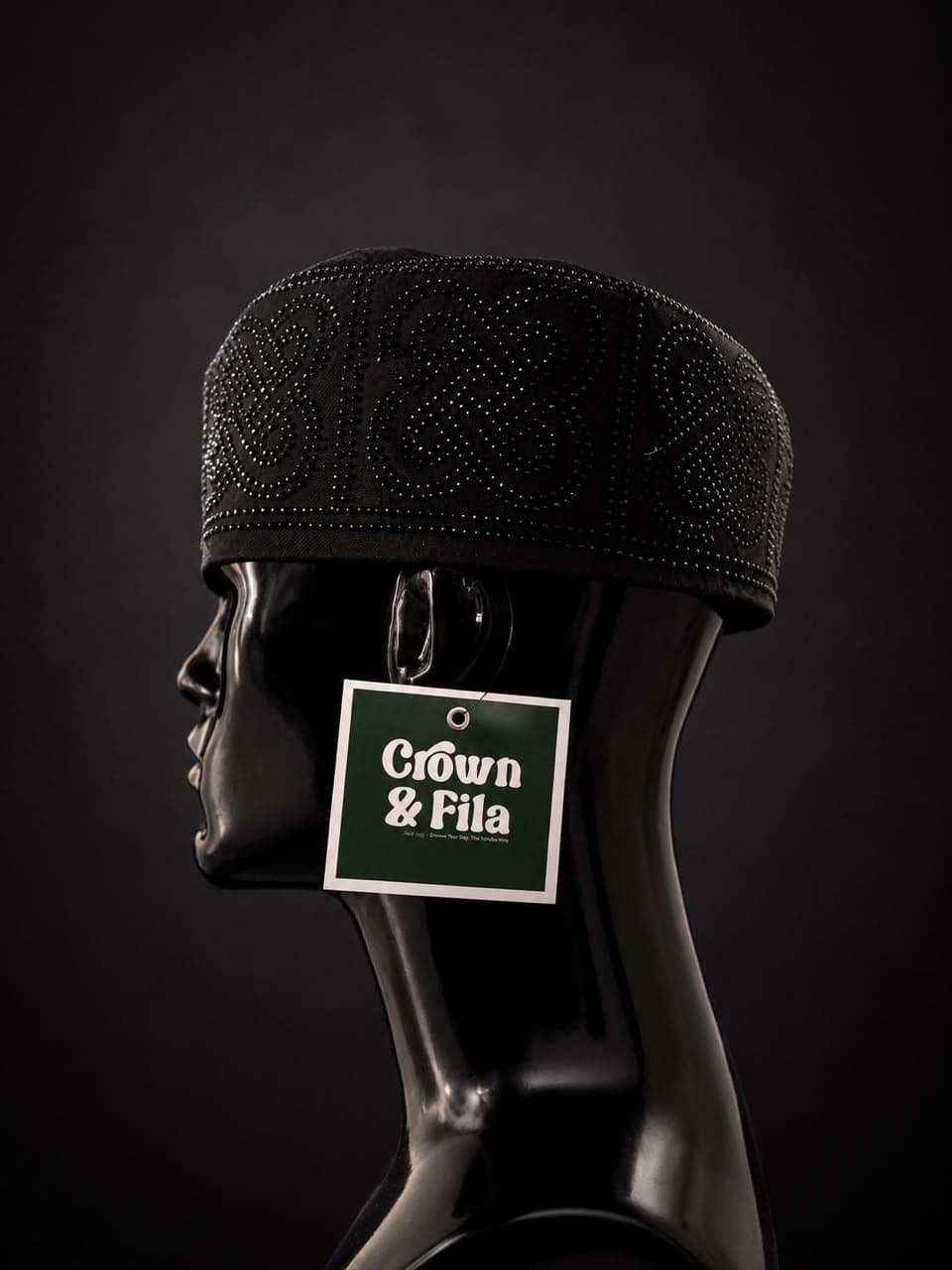 A finished cap from the Crown & Fila collection